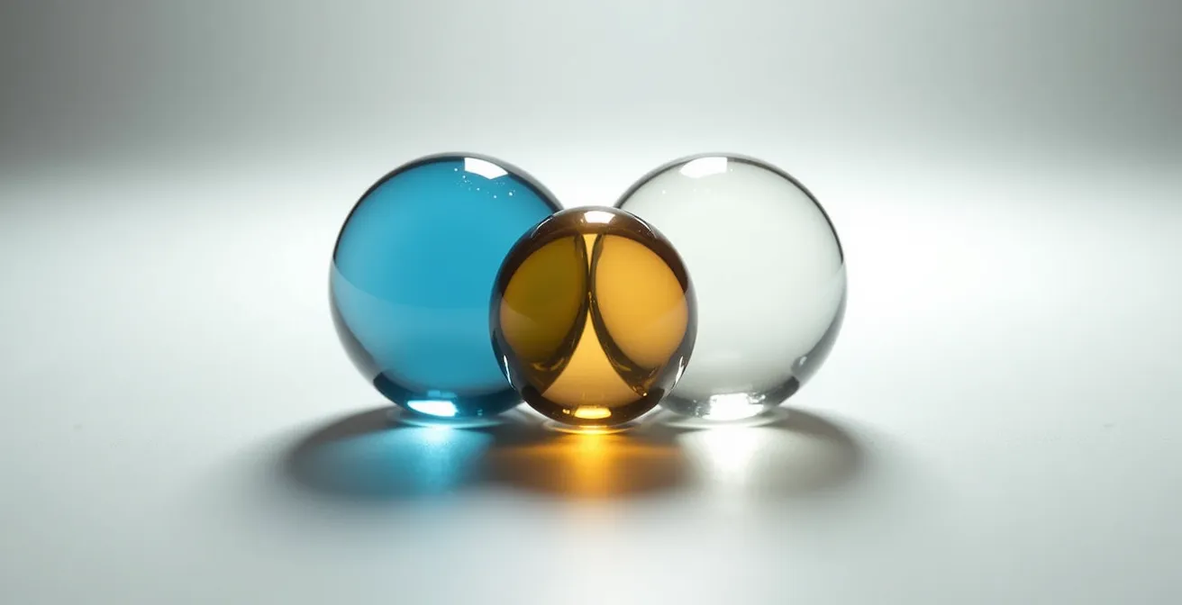 Visuelle Darstellung der Boolean-Operatoren AND OR NOT mit Venn-Diagrammen