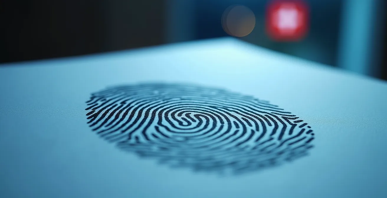 Makroaufnahme einer Dokumentenprüfung, die die Detailgenauigkeit eines Background-Checks symbolisiert