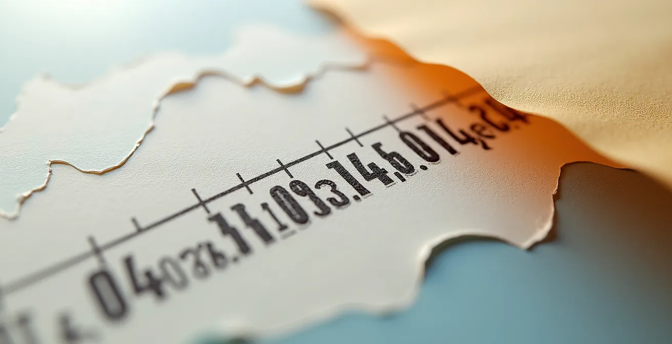 Abstrakter Zeitstrahl eines Lebenslaufs, der den Fokus auf die relevante, jüngere Vergangenheit legt