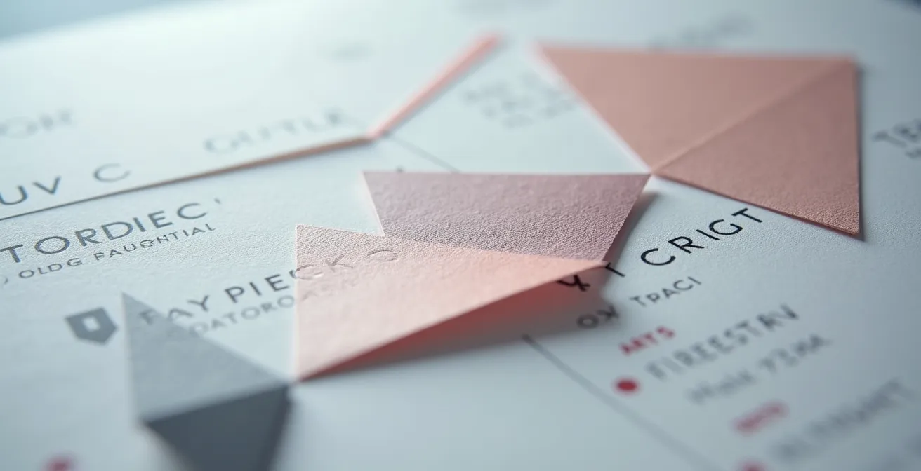 Makroaufnahme eines strukturierten Lebenslaufs mit hervorgehobenen Kompetenzfeldern